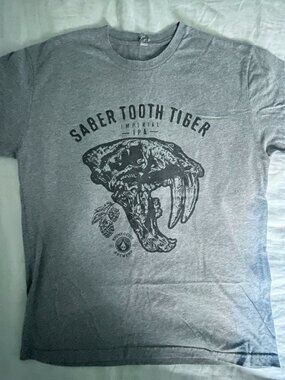 Rhinegeist Brewery from Cicinnati, Oh. 'Sabertooth Tiger' IPA T-Shirt - LARGE